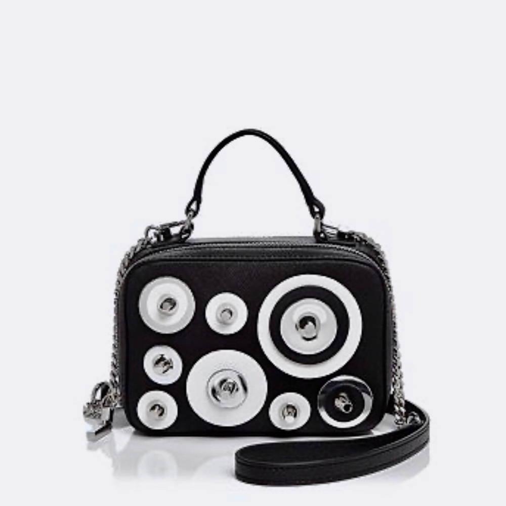 BNWT Milly Disk Mini Saffiano Leather Satchel